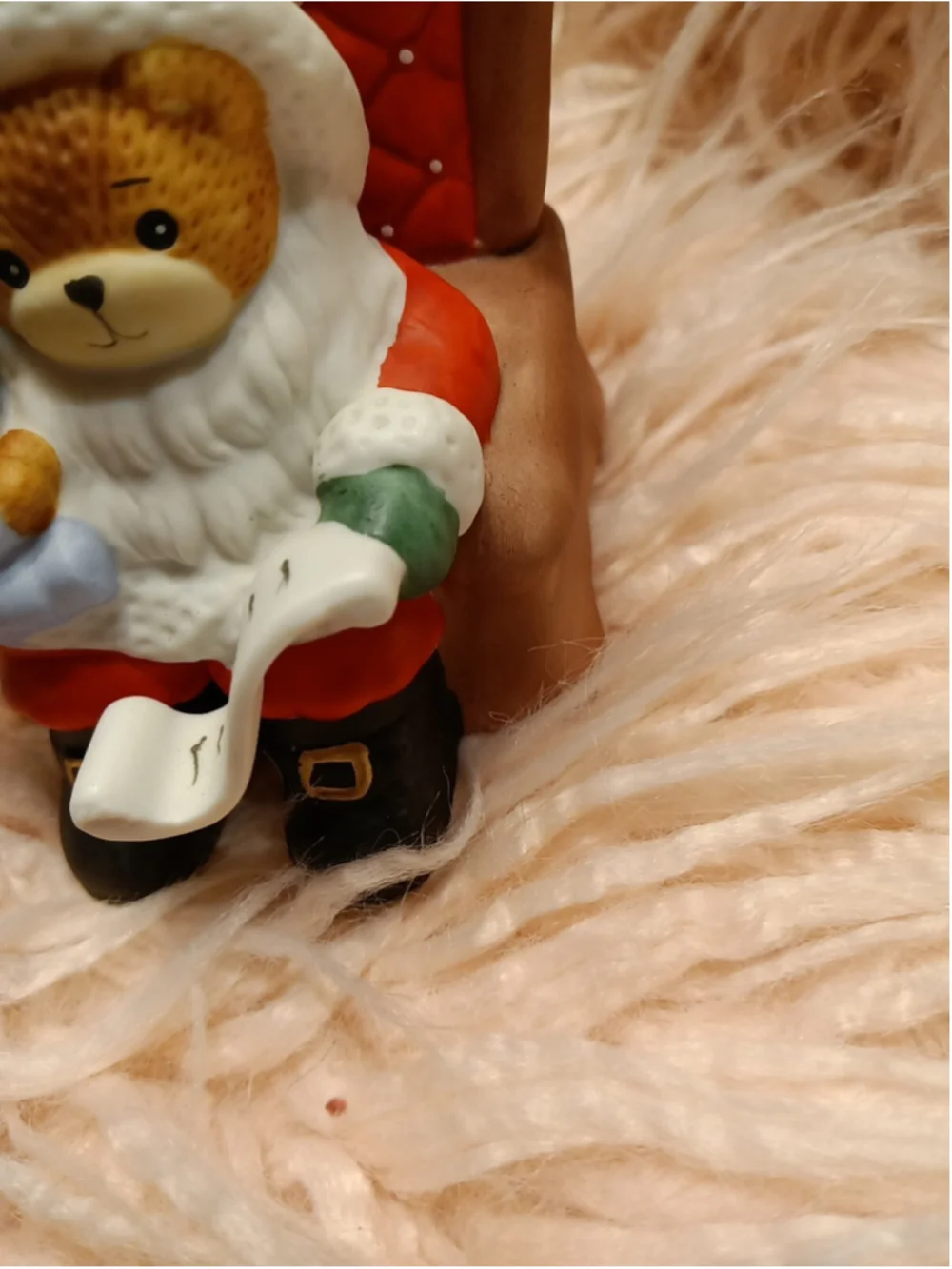 LUCY & ME 1986 Here Comes Santa Claus Music Box Santa List & Child Lucy Rigg